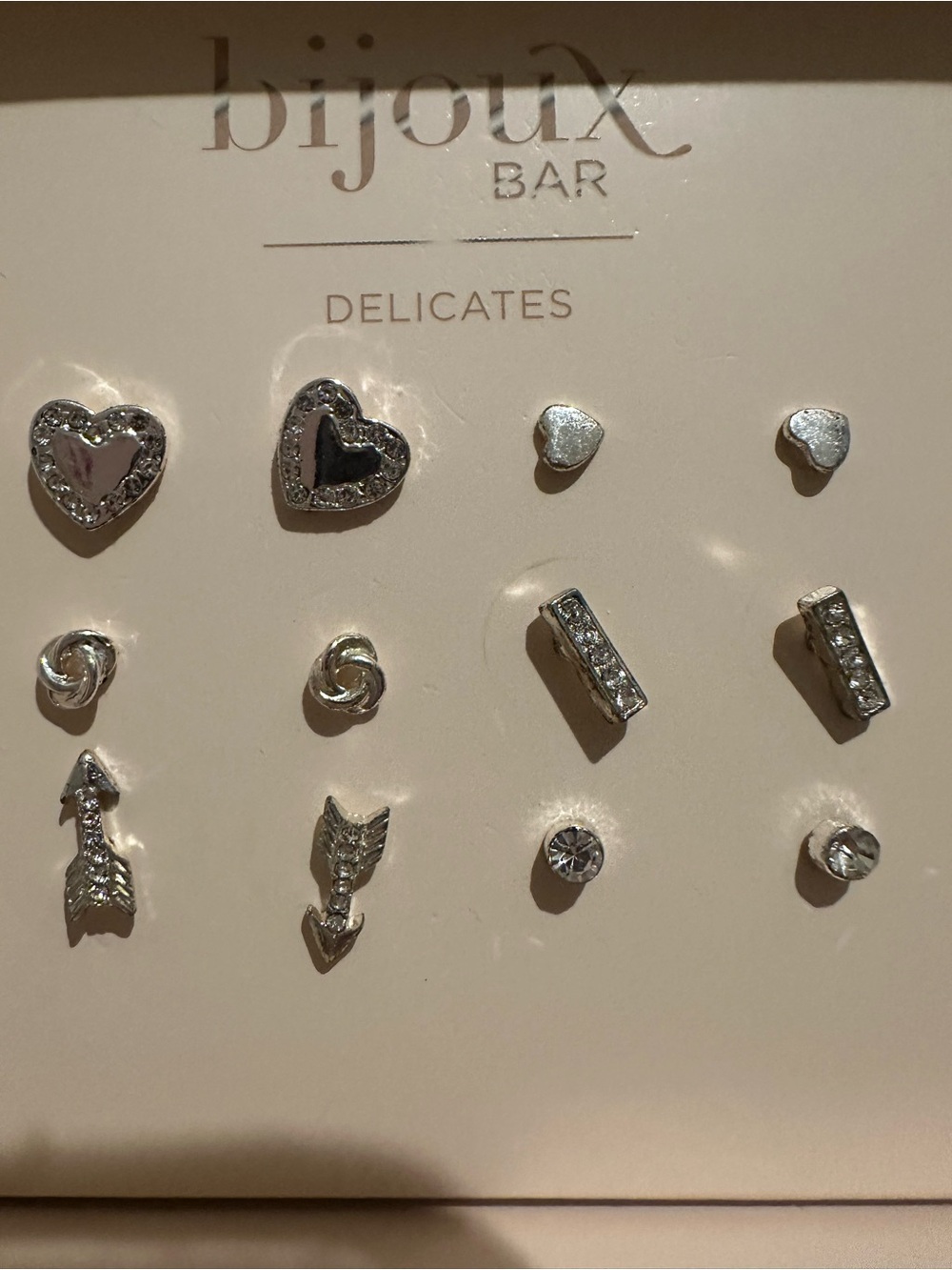 Bijoux Terner Silver Delicates 9-Pair Earring Set
